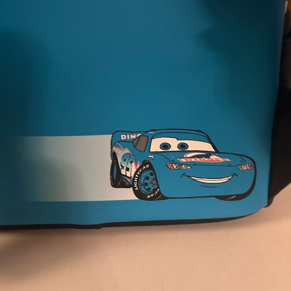 Loungefly Disney Pixar Cars Lightning McQueen Dinoco Light-Up Mini Backpack NWT - Picture 5 of 7